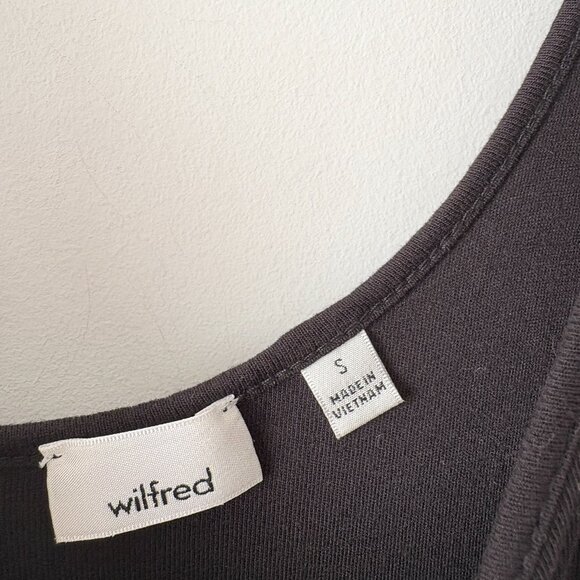 Aritzia Wilfred Market Midi Dress Black Size Small - Picture 6 of 7